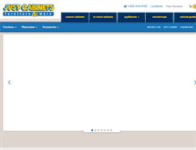 Tablet Screenshot of justcabinets.com